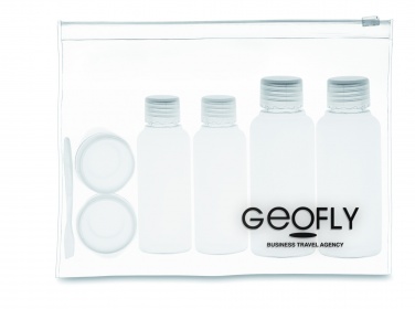 Logo trade advertising products image of: Travelling pouch with bottles