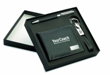 Logotrade advertising product picture of: Ball pen key ring and wallet Lappeenranta