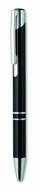 Logo trade advertising products image of: Push button pen with black ink