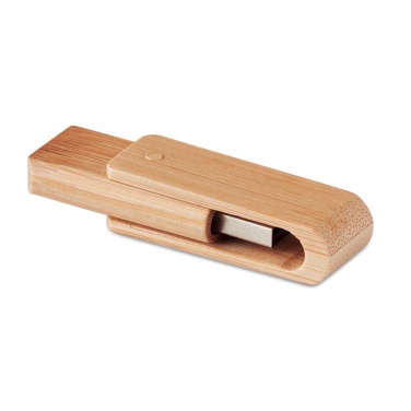 Logo trade promotional giveaways image of: Bamboo USB    16GB
