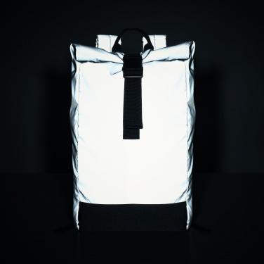 Logo trade promotional giveaways picture of: Reflective Rolltop backpack