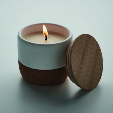 Logo trade business gift photo of: Plant based wax candle 80 gr