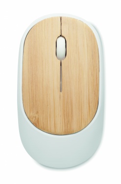 Logo trade advertising product photo of: Wireless mouse in bamboo