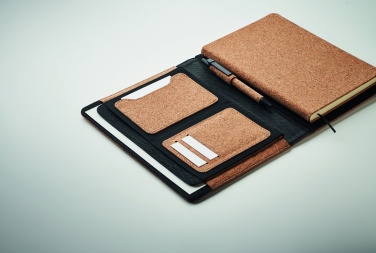 Logo trade promotional gift photo of: A5 portfolio in cork