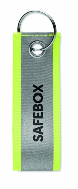 Logo trade corporate gifts image of: Reflective key ring Reflekey