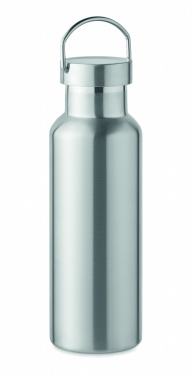 Logo trade advertising products image of: Double wall bottle 500 ml