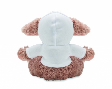 Logo trade business gifts image of: Bunny plush wearing a hoodie