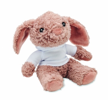 Logo trade promotional giveaway photo of: Bunny plush wearing a hoodie