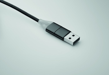 Logo trade corporate gifts image of: 4 in 1 charging cable type C
