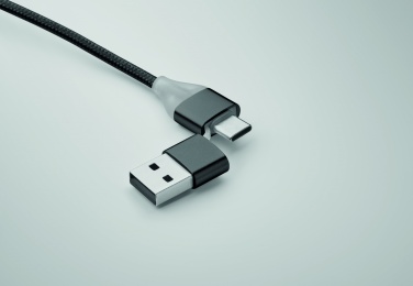 Logo trade business gift photo of: 4 in 1 charging cable type C