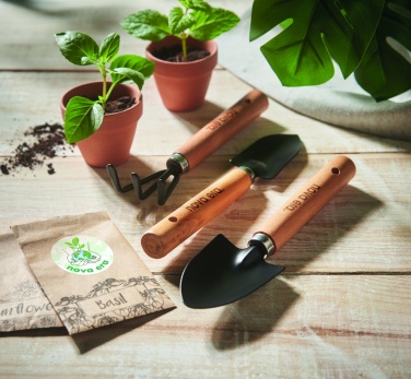 Logo trade promotional gifts picture of: 3 garden tools  in RPET pouch