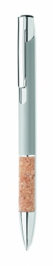 Logotrade promotional products photo of: Ballpoint pen made of aluminum with a cork grip