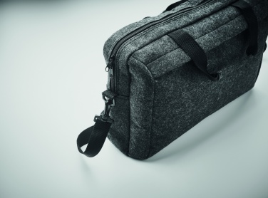 Logo trade promotional gift photo of: 15 inch RPET felt laptop bag