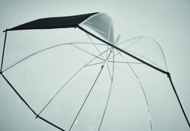 Logo trade promotional giveaways picture of: Transparent 23 inch manual open umbrella