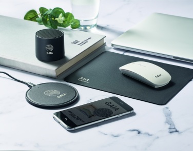 Logo trade promotional merchandise image of: Recycled PU wireless speaker