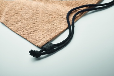 Logo trade corporate gift photo of: Jute drawstring bag