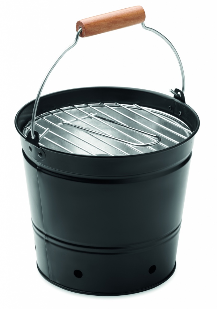 Logo trade promotional giveaways image of: Portable bucket barbecue
