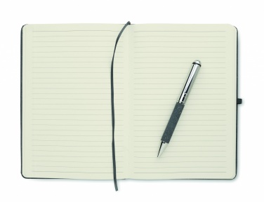 Logo trade promotional item photo of: Recycled leather notebook set