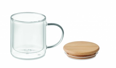 Logo trade promotional giveaway photo of: Double wall borosilicate mug