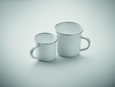 Logo trade promotional giveaways picture of: Enamel sublimation mug 200ml