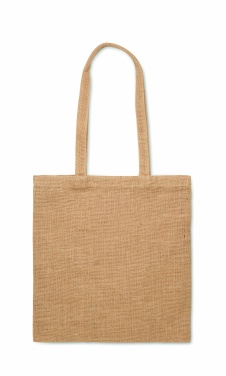 Logo trade promotional giveaways image of: Jute long handled shopping bag