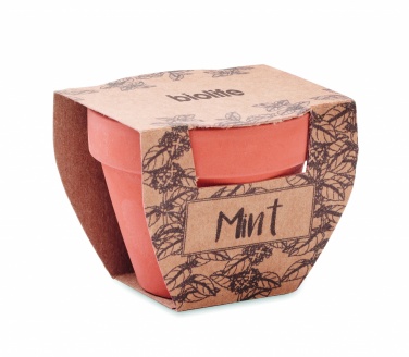 Logotrade corporate gift picture of: Terracotta pot mint seeds