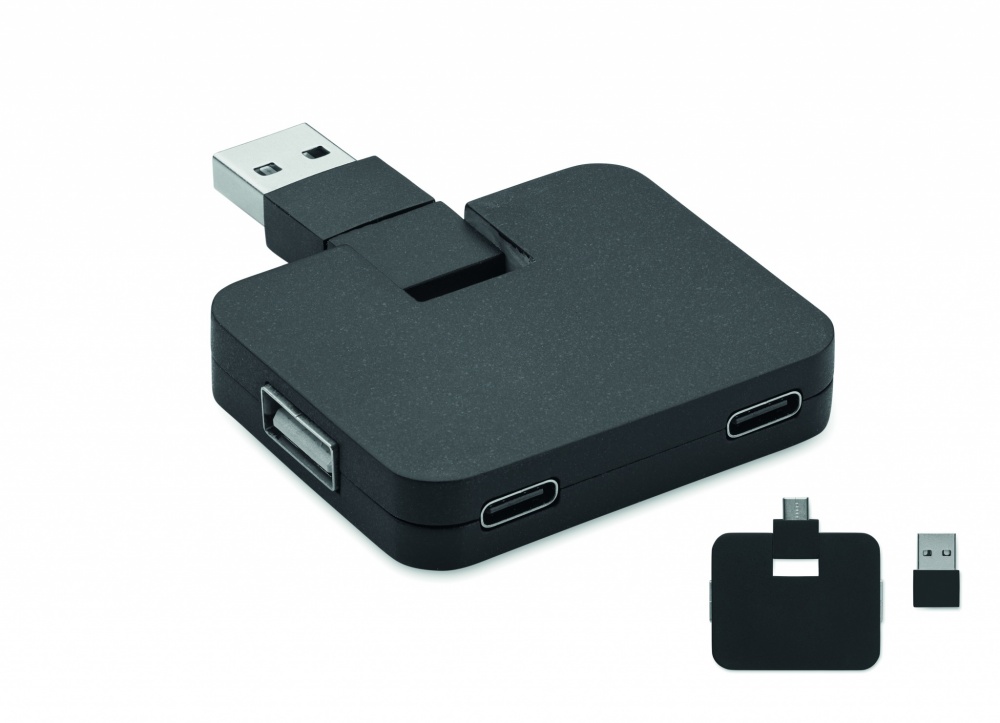 Logo trade corporate gifts picture of: 4 port USB hub