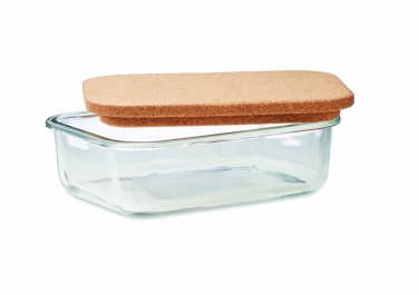 Logo trade promotional products image of: Glass lunch box with cork lid