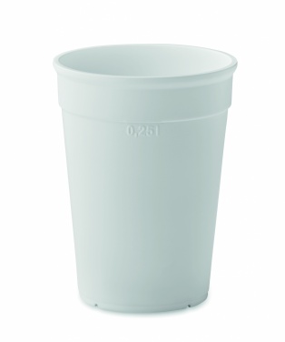 Logo trade promotional gifts picture of: Recycled PP cup capacity 250 ml