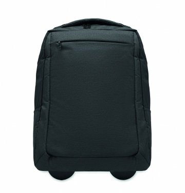 Logo trade promotional item photo of: A portable backpack trolley with wheels, made of 600D RPET polyester