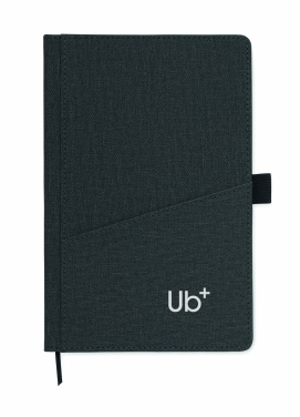 Logo trade promotional product photo of: A5 notebook PU front pocket