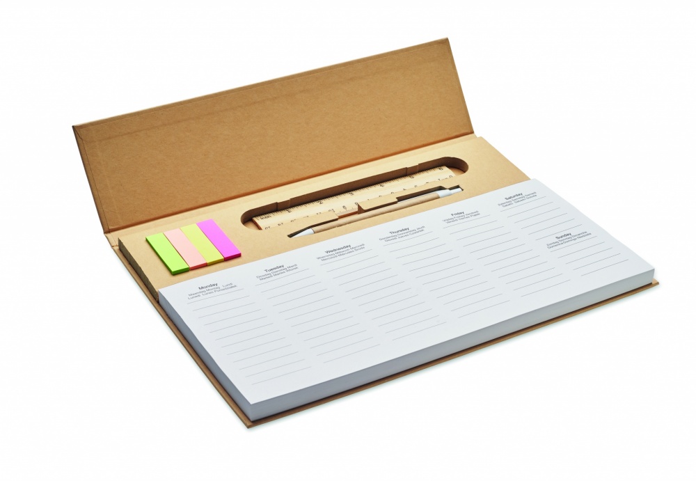 Logo trade promotional merchandise picture of: Weekly desktop planner