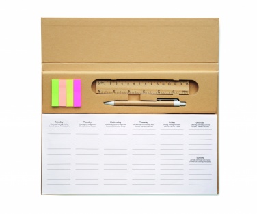 Logo trade promotional giveaways picture of: Weekly desktop planner