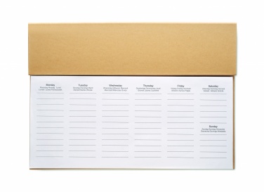 Logotrade promotional product picture of: Weekly desktop planner