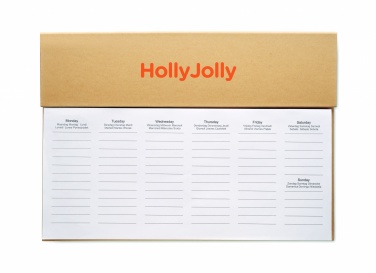 Logotrade promotional giveaways photo of: Weekly desktop planner