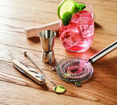 Logo trade promotional merchandise image of: 5 piece cocktail kit in pouch.