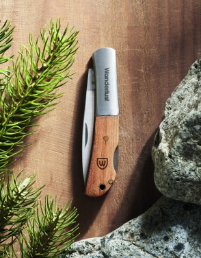 Logotrade promotional giveaway image of: Foldable knife in acacia wood
