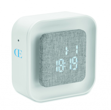 Logotrade corporate gift picture of: Recycled ABS/RPET alarm clock Stuttgart