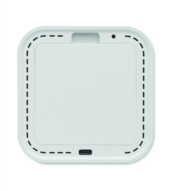 Logo trade advertising product photo of: Recycled ABS/RPET alarm clock Stuttgart