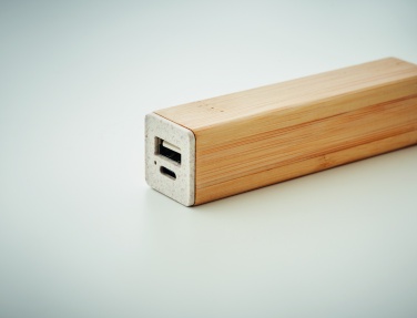 Logo trade promotional gifts picture of: Power bank 2600 mAh
