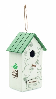 Logo trade promotional gifts picture of: Bird house in plywood