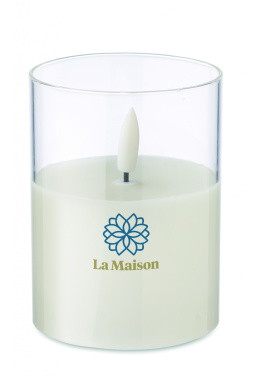 Logotrade promotional giveaways photo of: LED wax candle in glass holder