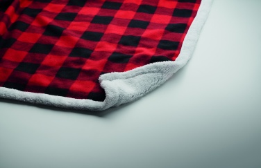 Logo trade corporate gift photo of: RPET sherpa fleece blanket