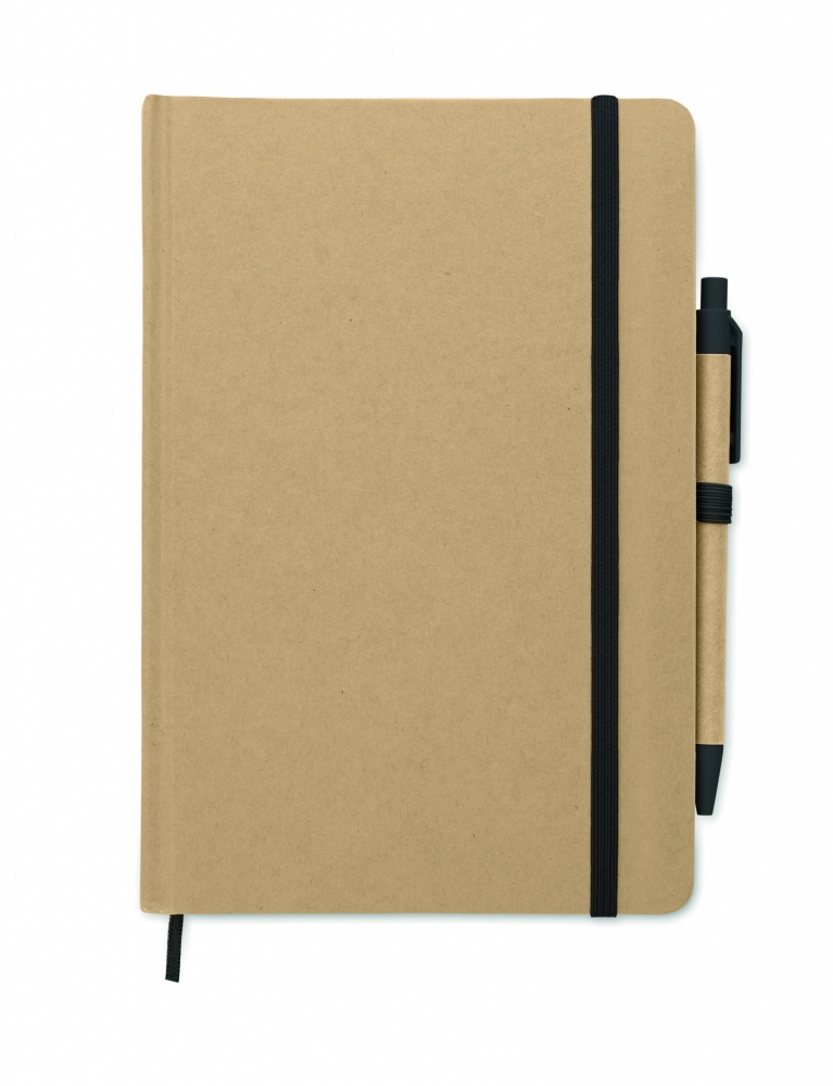 Logo trade promotional items picture of: Caratil A5 notebook in recycled carton