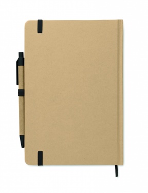 Logo trade promotional giveaways image of: Caratil A5 notebook in recycled carton