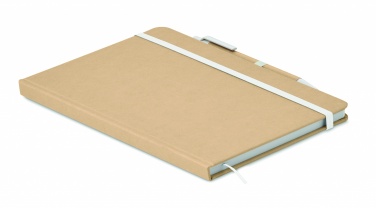 Logo trade promotional gifts picture of: A5 notebook in recycled carton