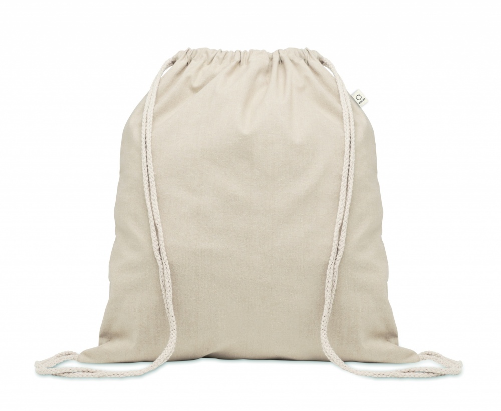 Logotrade promotional gift image of: Recycled cotton drawstring bag