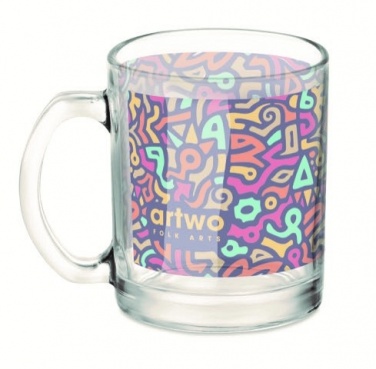 Logo trade corporate gift photo of: Glass sublimation mug 300ml