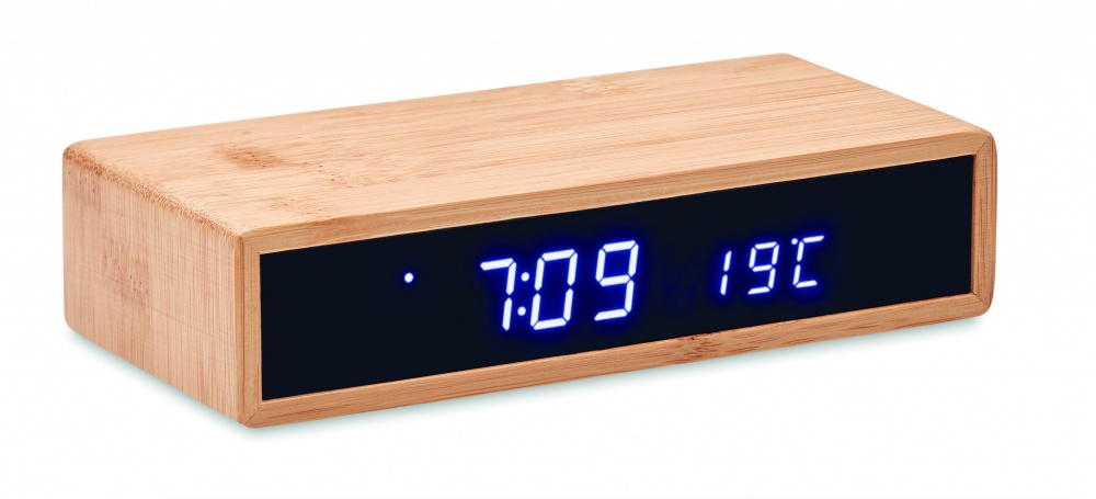 Logotrade business gift image of: Wireless charger in bamboo 5W