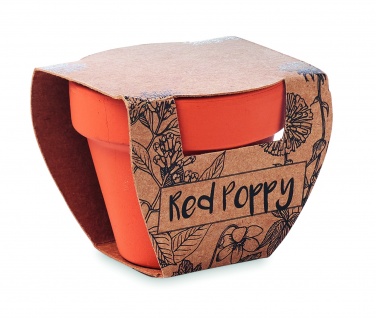 Logo trade promotional item photo of: Terracotta pot 'poppy'